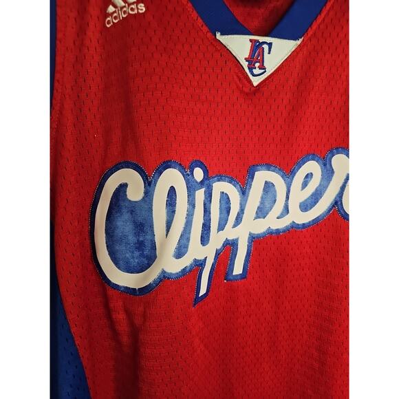 Baron Davis Adidas LA Los Angeles Clippers Swingman Jersey Men's Sz L Length +2 - Picture 4 of 15